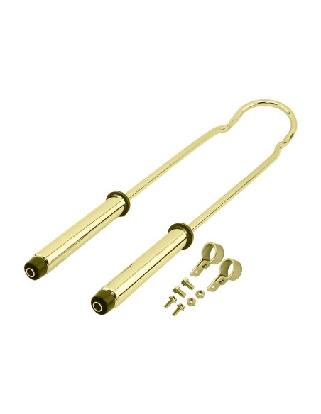 Sissy Bar W/Shock 34 Gold.